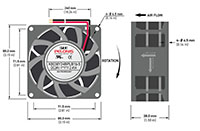 8038-5 Series Brushless Direct Current (DC) Axial Fans - 3