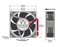 9232-7 Series Brushless Direct Current (DC) Axial Fans - 3