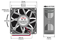 9238-7 Series Brushless Direct Current (DC) Axial Fans - 3