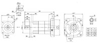 Servobox Series Model SB-A 2-Stage Planetary Reducer Gearbox - 2