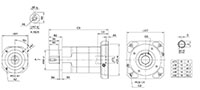 Servobox Series Model SE-A 2-Stage Planetary Reducer Gearbox - 2
