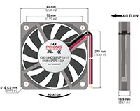 6010-11 Series Brushless Direct Current (DC) Axial Fans - 3