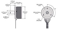 平运动系列60毫米（mm）外转子无刷直流（BLDC）电机 -  2