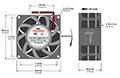8038-5 Series Brushless Direct Current (DC) Axial Fans - 3