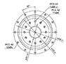 Output Frame Dimensions of Model SD, SDL, and SDD 140/200 Planetary Reducer Gearbox
