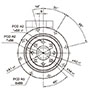 Output Frame Dimensions of Model SDH 90 Planetary Reducer Gearbox