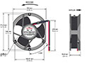 1751-3 Series Brushless Direct Current (DC) Axial Fans - 3
